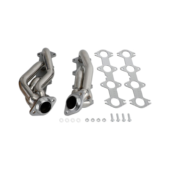 Ford 2004-2010 F150 5.4 V8 Stainless Exhaust Manifold Shorty Headers Performance