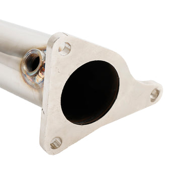 2017+ Infiniti Q60 3.0 VR30 Twin Turbo Stainless Steel Exhaust Racing Downpipe - 0