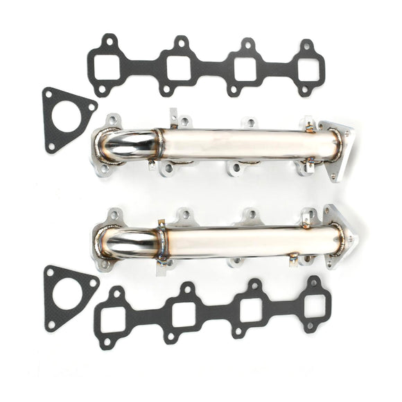 Collecteur d'échappement en acier inoxydable pour Chevy Duramax Diesel 6,6 L (2001-2016)