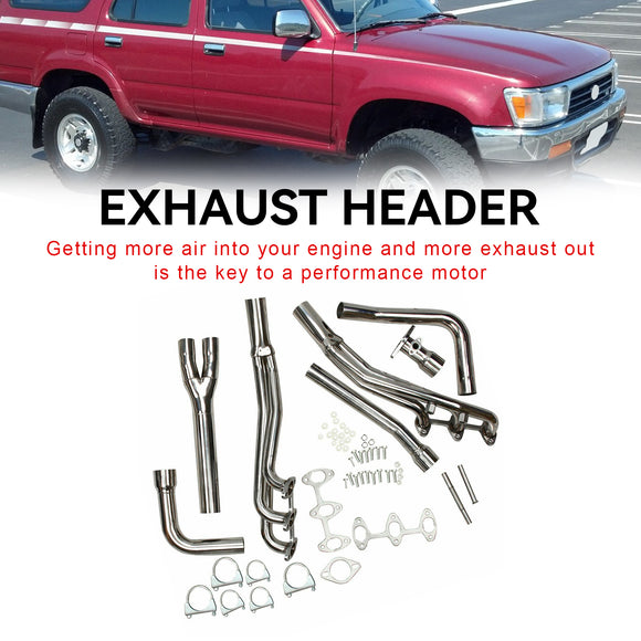 Collecteurs d'échappement en acier inoxydable pour Toyota 4Runner Pickup 3.0L V6 1988-1995