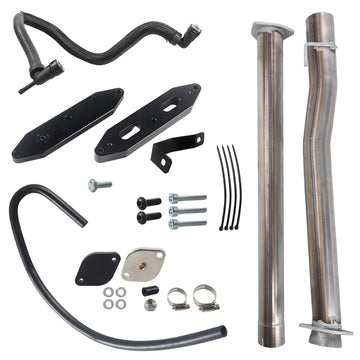 Ford F250 F350 F450 2011-2022 6,7 l Diesel Super Duty 4" Schalldämpfer Auspuffrohr + EGR-Löschkit