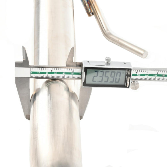 Muffler Axle Back Double Wall Dual Tips Exhaust Pipe for Infiniti Q50 2014-UP