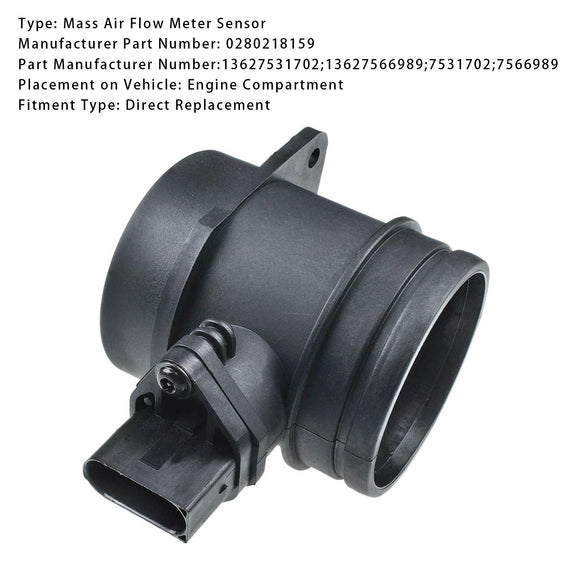 BMW E82 E87 E90 E91 E92 04-12 0280218159 Mass Air Flow Meter Sensor