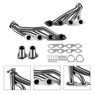 Collecteur d'échappement court pour Chevrolet Bel Air/Biscayne/Caprice/Chevelle/Corvette/El Camino/Impala 6,6 L (1971-1972) - 0