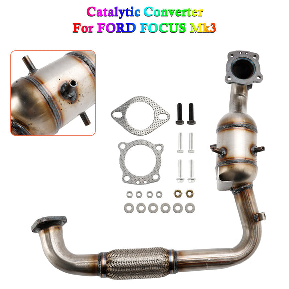 Catalytic Converter Type Approved fits FORD FOCUS Mk3 1.0 12 to 20 BM 1766306