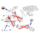 Kit de réparation et de remplacement du refroidisseur de vanne EGR pour BMW M47N2 M57N2 E46 E90 E60 E61 E83-4