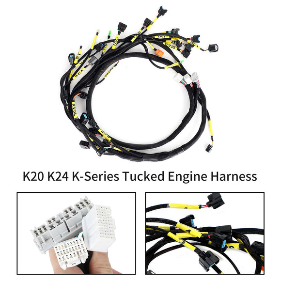 K20 K24 K-Series Tucked Engine Harness Honda Acura K-Swap Integra CRX Generic
