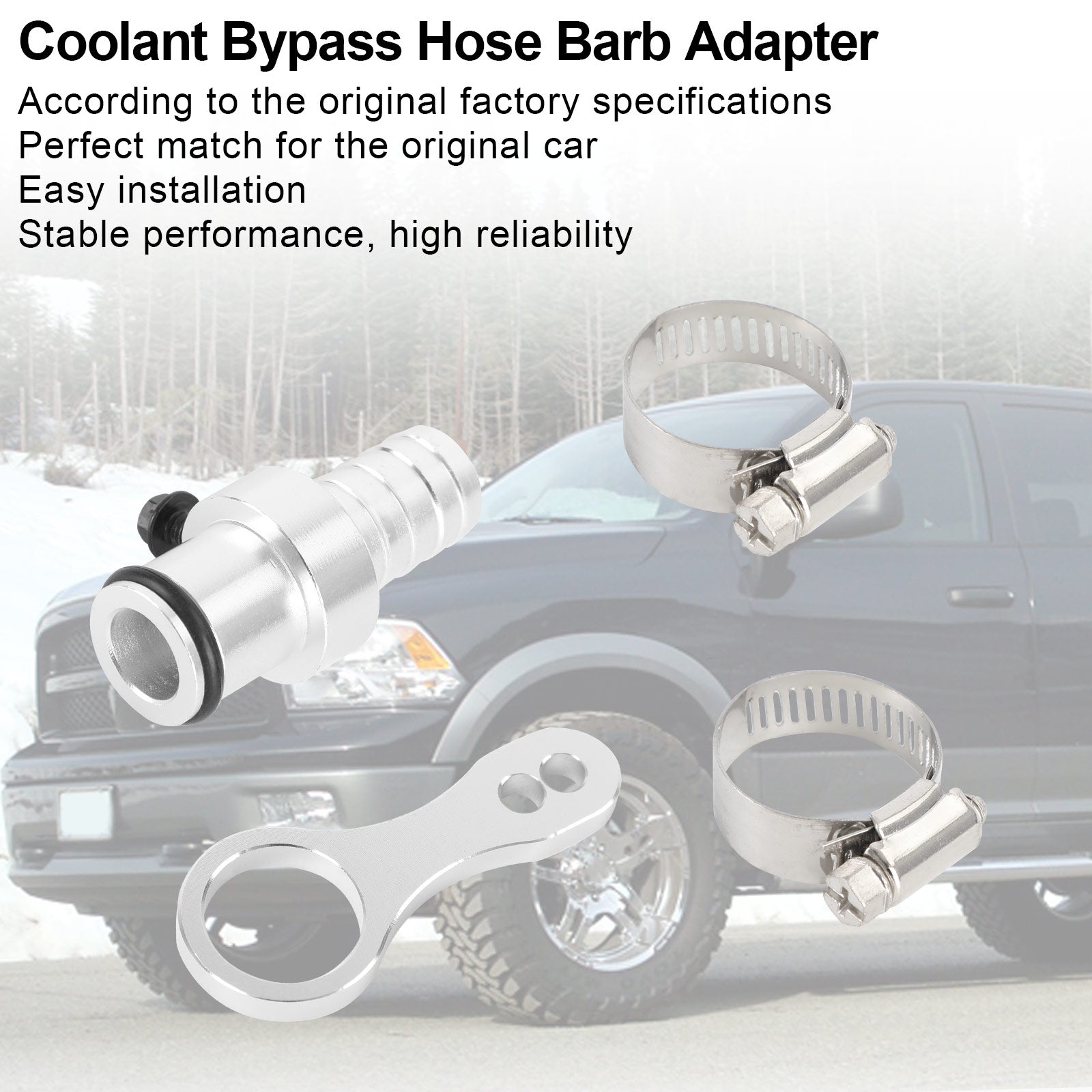 Dodge 2009-2019 Ram Cummins Coolant Bypass Hose Barb Adapter - 0