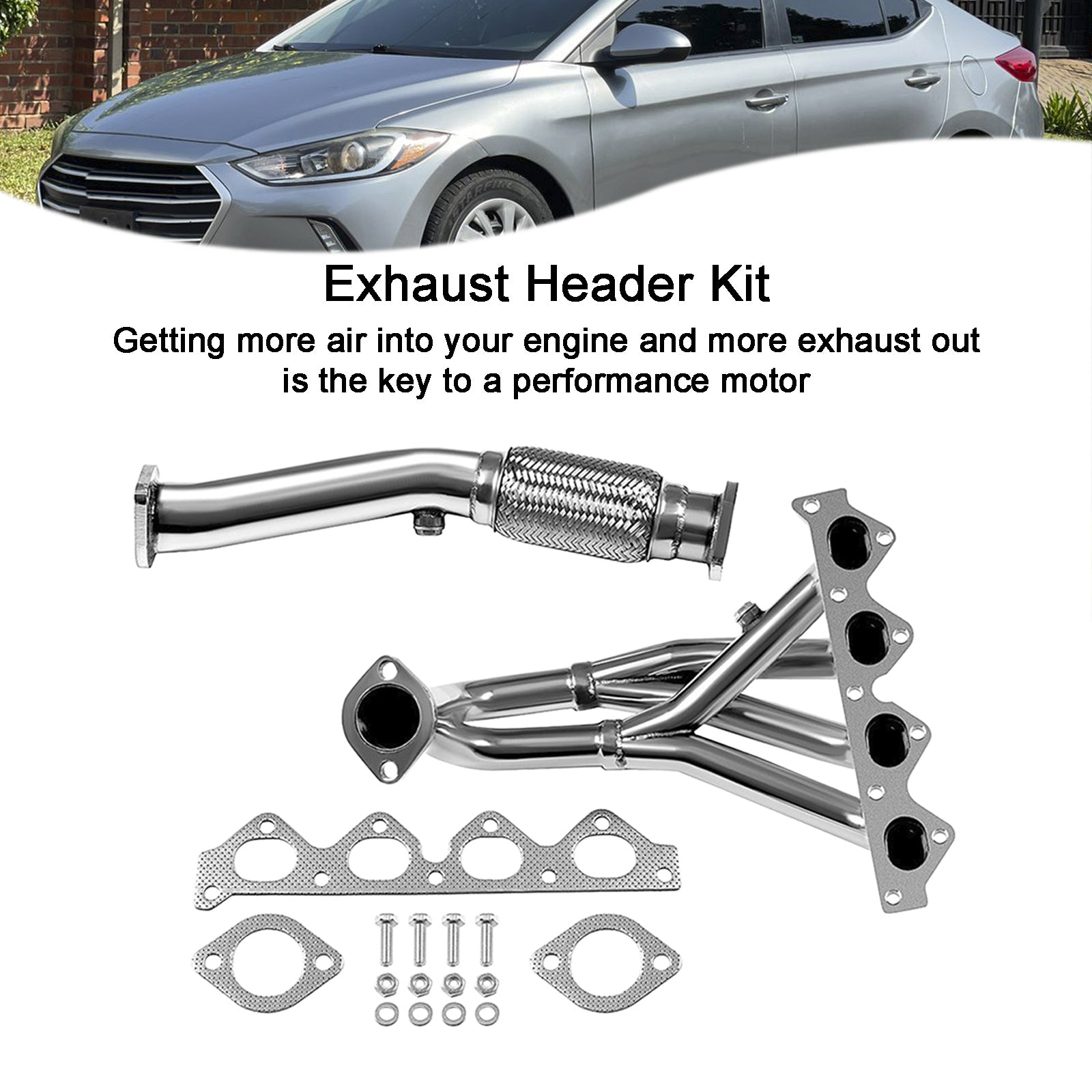 Hyundai 1997-2001 Tiburon 2.0L HDSHT97L4 Racing Manifold Exhaust Header