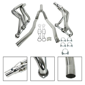 Auspuffkrümmer passend für Chevy Camaro Fit Firebird 5.0L 5.7L 1982-1992 V8 langes Rohr - 0