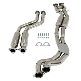 BMW 1999 M3 3.2L Catback Exhaust System Down Pipe Rounded Front Pipe Muffler