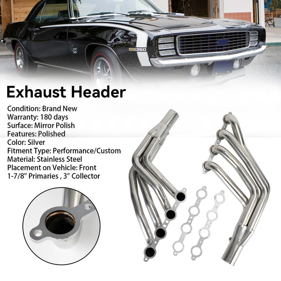 Collecteurs d'échappement de conversion Chevrolet Nova Longtube LS 1968-1974