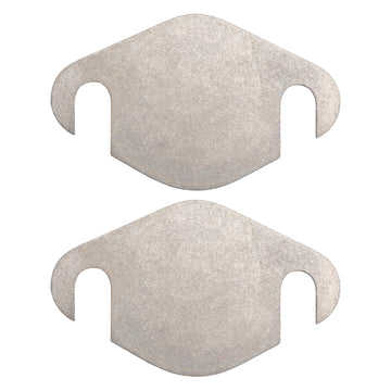 2 × EGR Valve Blank Plate for VW CR Engines With 1.6 1.2 2.0 Litre Capacities
