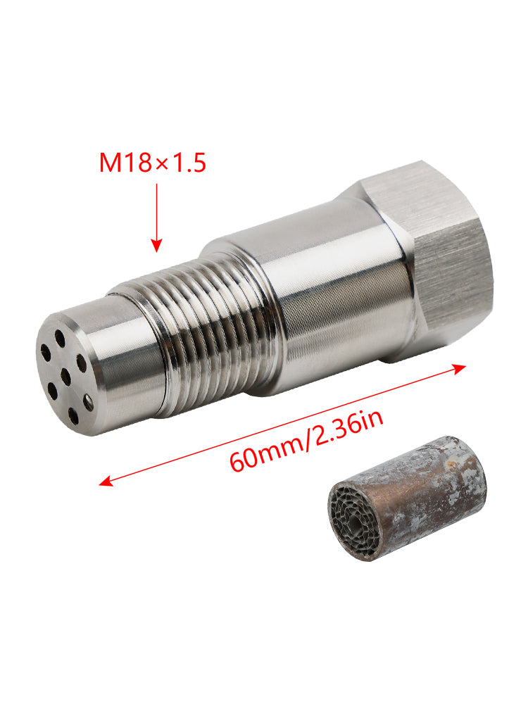 Mini Catalytic Converter CEL Eliminator - 60MM O2 Sensor Adapter for Check Engine Light