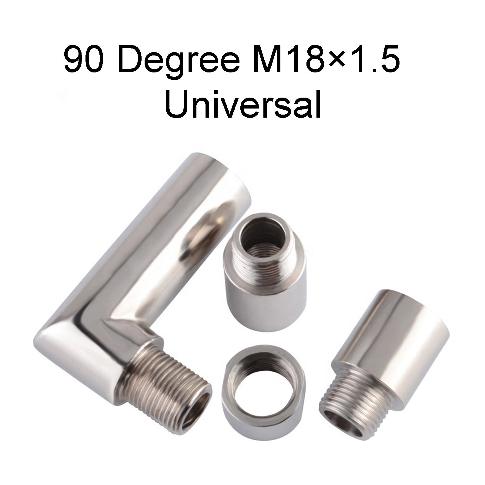 M18 X 1.5 O2 Oxygen Spacer Sensor Angled Extender 90 Degrees 02 Bung Extension