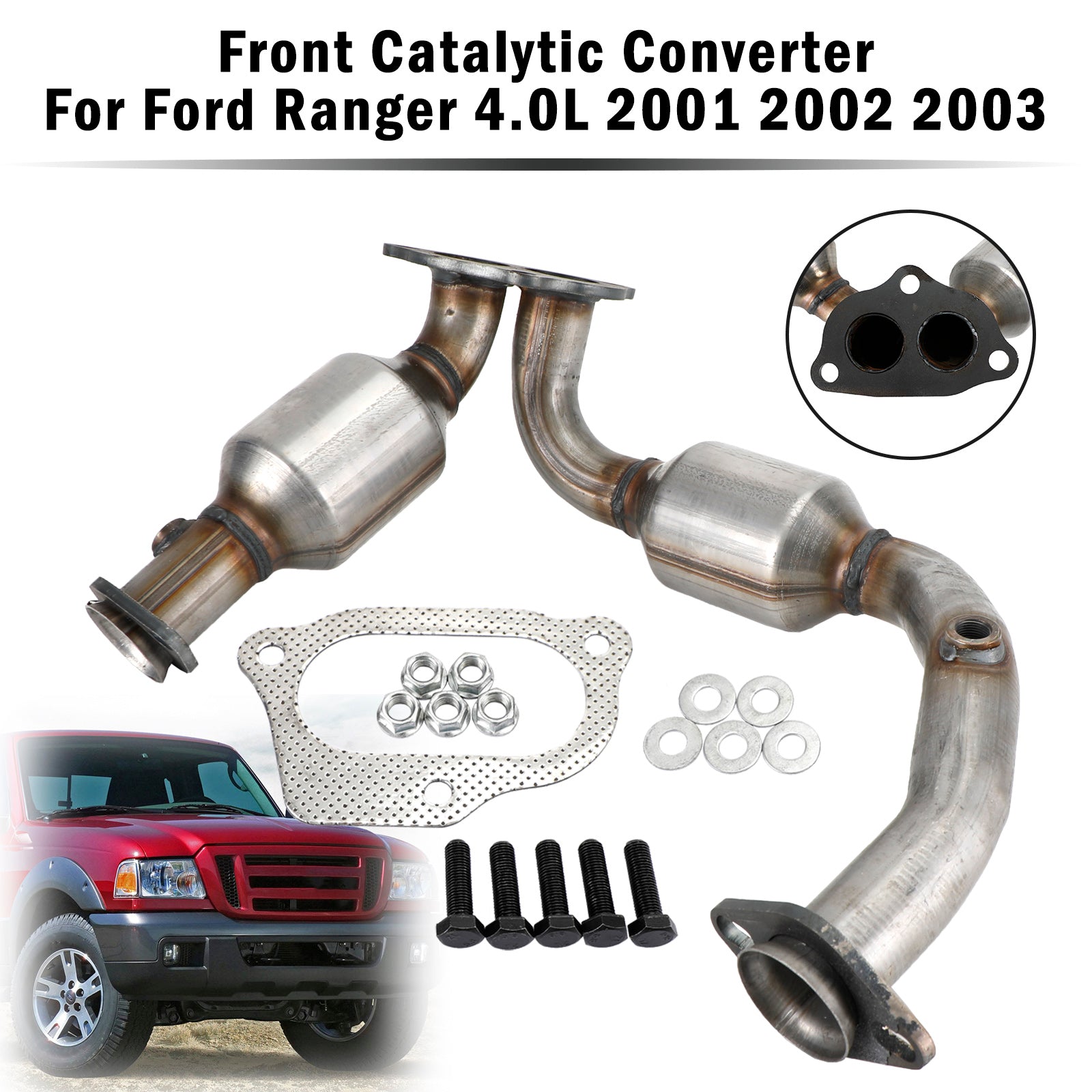 Ford 2001-2003 Ranger 4.0L Front Catalytic Converter