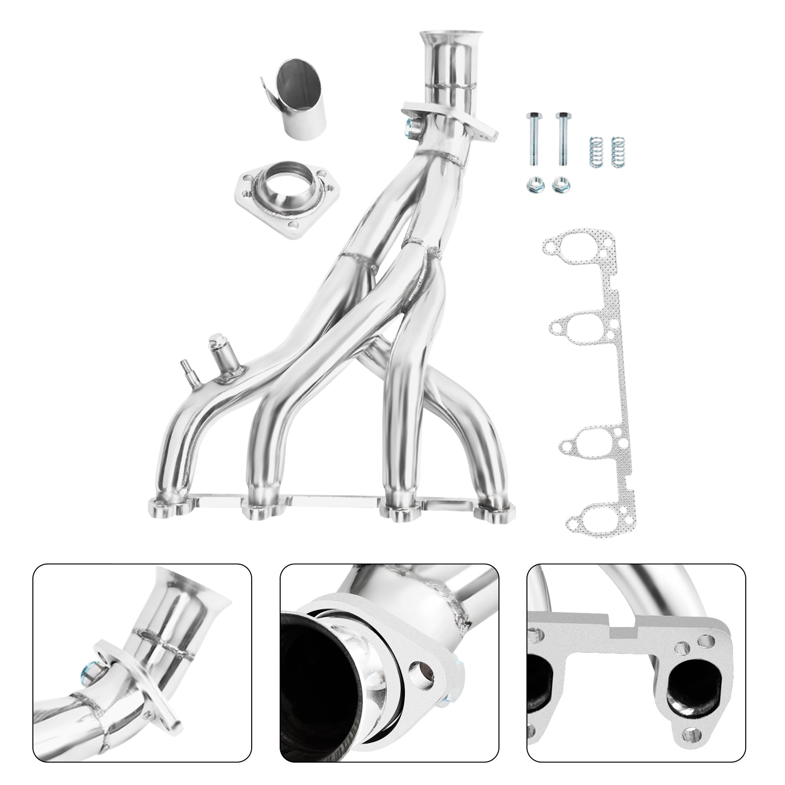 VW 1985-1998 Golf II III MK2 MK3 GTI Jetta 8V 1.8L 2.0L Exhaust Header