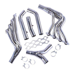 Exhaust Manifold Header Fit Chevy LS1 Camaro Race Version F-Body 1-7/8