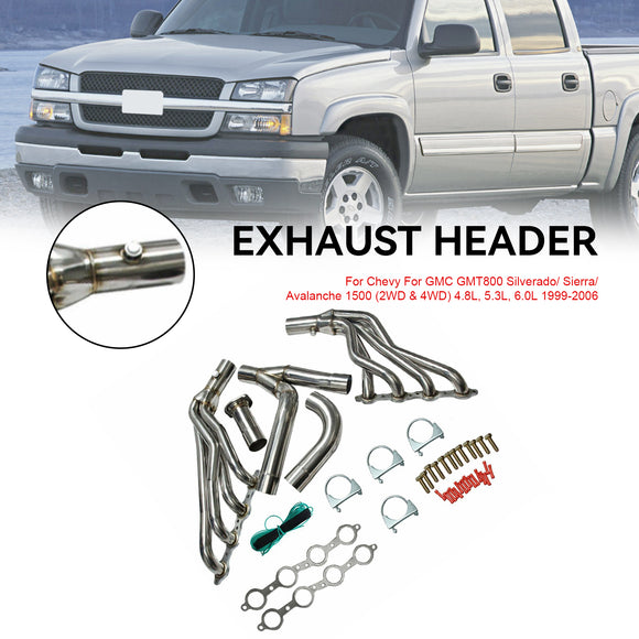 Chevrolet 1999-2006 GMT800 Silverado/Sierra 1500 2WD/4WD 4.8 5.3 6.0 Exhaust Header