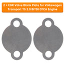 2 × EGR Valve Blank Plate for Volkswagen Transport T5 2.0 BiTDI CFCA Engine-4
