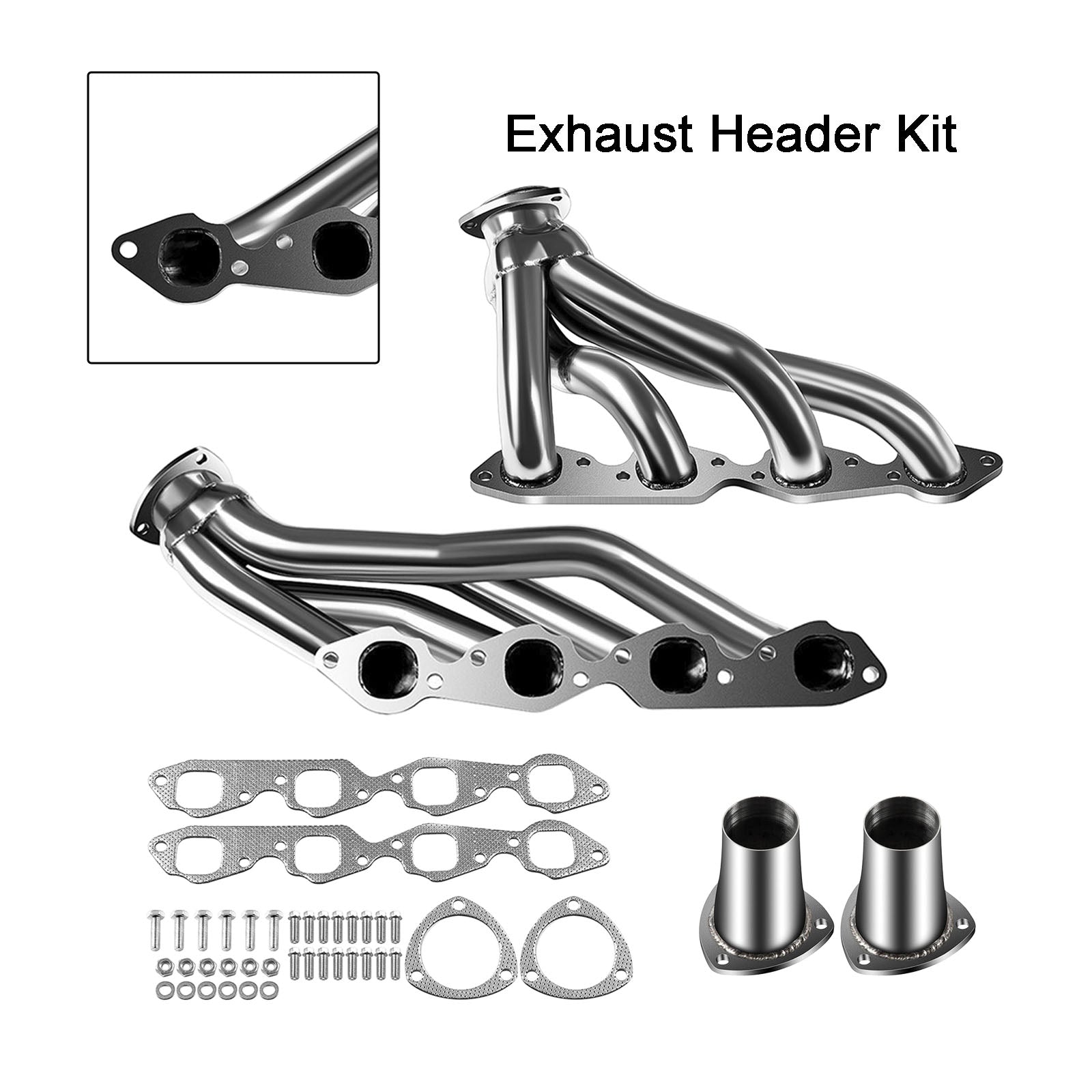 Chevrolet 1971-1972 Bel Air/Biscayne/Caprice/Chevelle/Corvette/El Camino/Impala 6.6L Exhaust Manifold Shorty Header