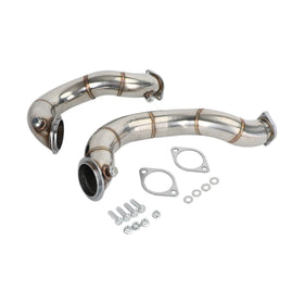 3 inch Stainless Steel Exhaust Downpipe Pipes compatible for BMW N54 2007-2011 335i E90 E92
